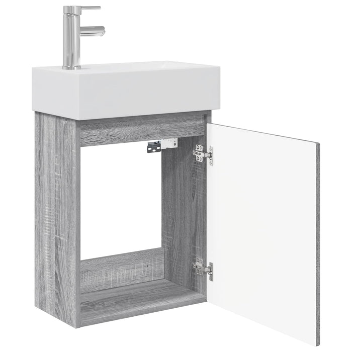 Unitate de baie cu robinet Sonoma gri 45,5 x 25,5 x 84 cm - WALTI WALTI