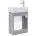 Unitate de baie cu robinet Sonoma gri 45,5 x 25,5 x 84 cm - WALTI WALTI
