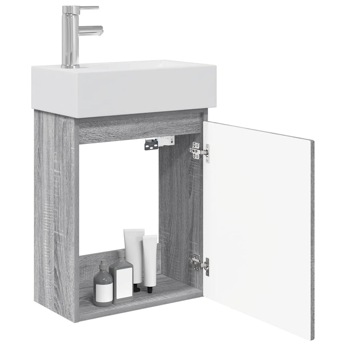 Unitate de baie cu robinet Sonoma gri 45,5 x 25,5 x 84 cm - WALTI WALTI