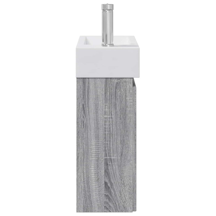 Unitate de baie cu robinet Sonoma gri 45,5 x 25,5 x 84 cm - WALTI WALTI