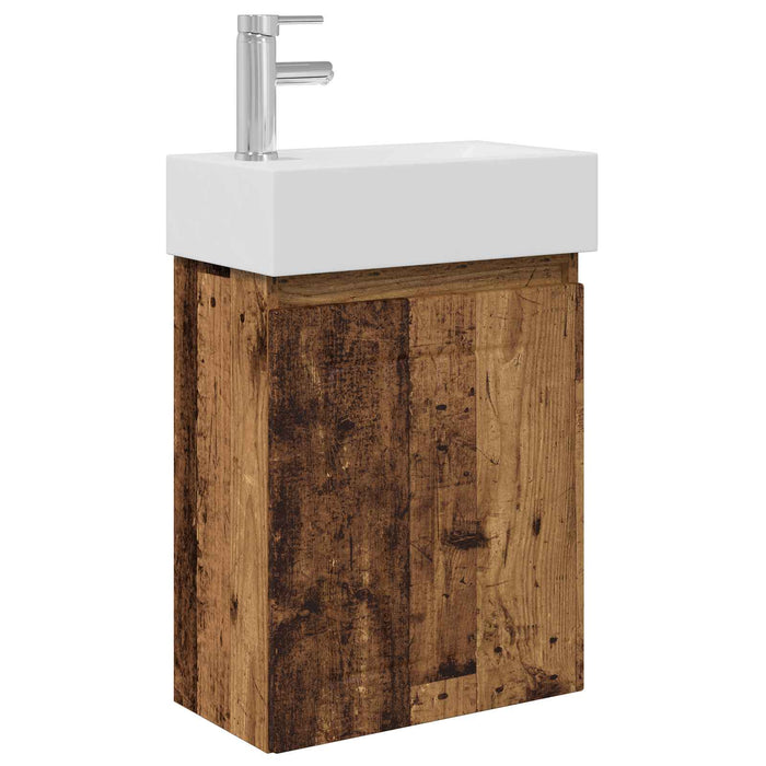 Unitate de baie cu robinet Lemn vechi 45,5 x 25,5 x 84 cm - WALTI WALTI