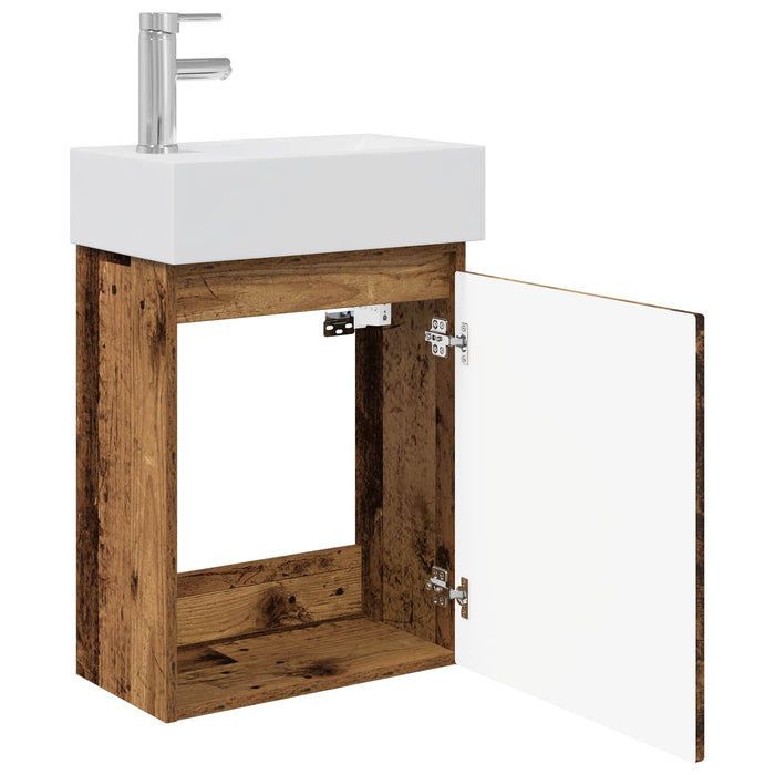 Unitate de baie cu robinet Lemn vechi 45,5 x 25,5 x 84 cm - WALTI WALTI