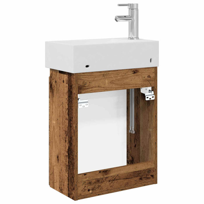 Unitate de baie cu robinet Lemn vechi 45,5 x 25,5 x 84 cm - WALTI WALTI