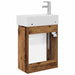 Unitate de baie cu robinet Lemn vechi 45,5 x 25,5 x 84 cm - WALTI WALTI