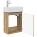 Unitate de baie cu robinet Stejar Artizanal 45,5 x 25,5 x 84 cm - WALTI WALTI