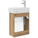 Unitate de baie cu robinet Stejar Artizanal 45,5 x 25,5 x 84 cm - WALTI WALTI