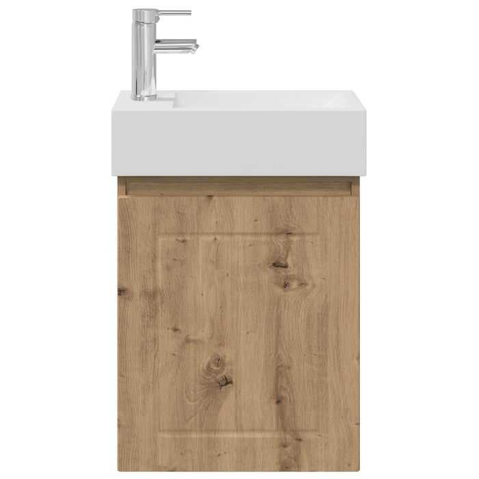 Unitate de baie cu robinet Stejar Artizanal 45,5 x 25,5 x 84 cm - WALTI WALTI