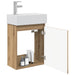 Unitate de baie cu robinet Stejar Artizanal 45,5 x 25,5 x 84 cm - WALTI WALTI
