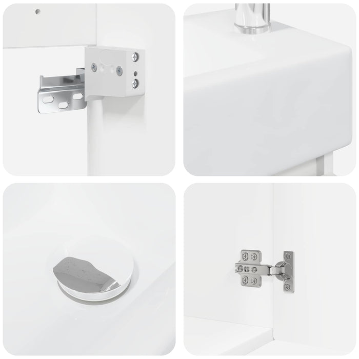 Unitate de baie cu robinet Alb 45,5 x 25,5 x 84 cm - WALTI WALTI