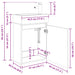 Unitate de baie cu robinet Alb 45,5 x 25,5 x 84 cm - WALTI WALTI