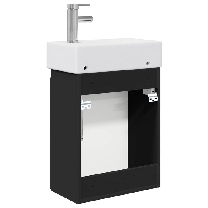 Unitate de baie cu robinet Negru 45,5 x 25,5 x 84 cm - WALTI WALTI