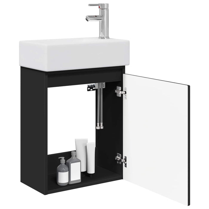 Unitate de baie cu robinet Negru 45,5 x 25,5 x 84 cm - WALTI WALTI