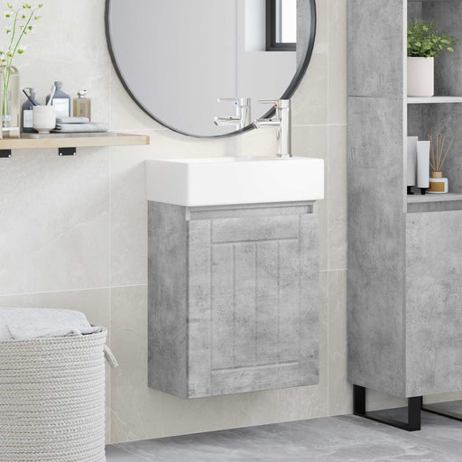 Unitate de baie cu robinet Gri Beton 45,5 x 25,5 x 84 cm - WALTI WALTI