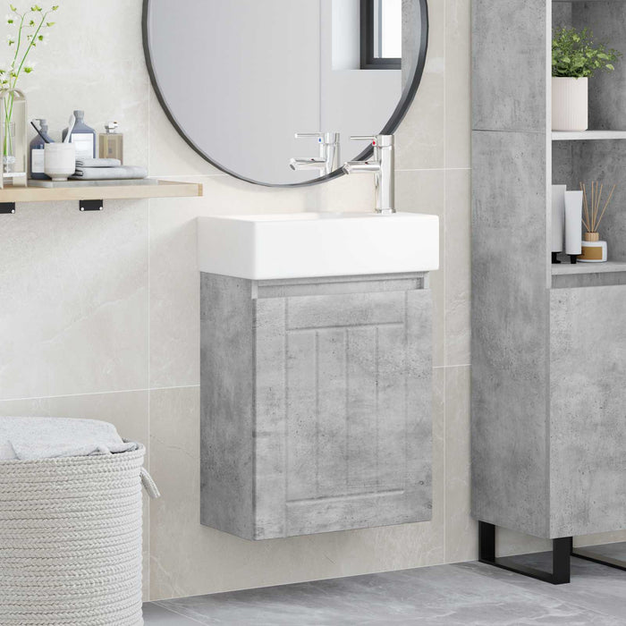 Unitate de baie cu robinet Gri Beton 45,5 x 25,5 x 84 cm - WALTI WALTI