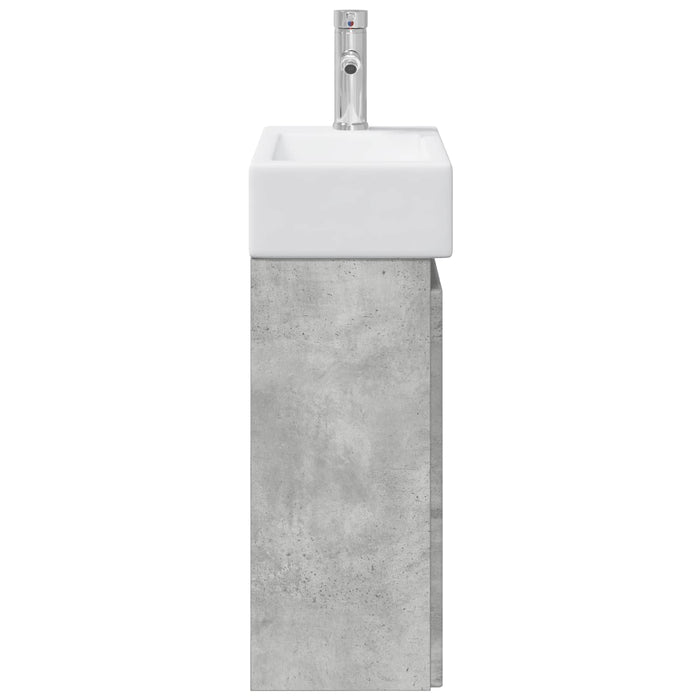 Unitate de baie cu robinet Gri Beton 45,5 x 25,5 x 84 cm - WALTI WALTI