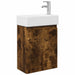 Unitate de baie cu robinet Stejar fumuriu 45,5 x 25,5 x 84 cm - WALTI WALTI