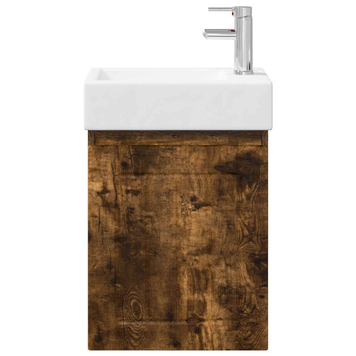 Unitate de baie cu robinet Stejar fumuriu 45,5 x 25,5 x 84 cm - WALTI WALTI