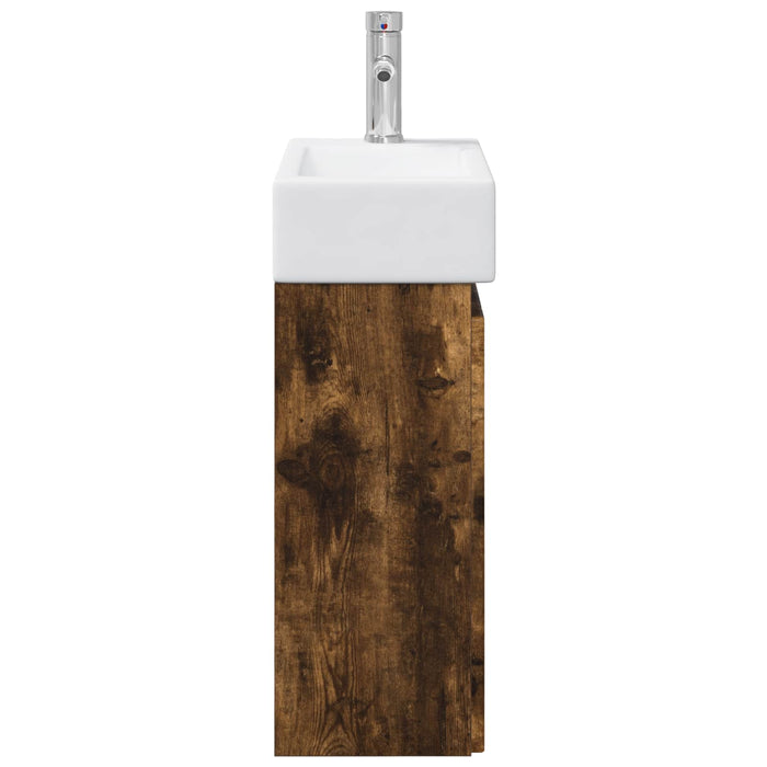 Unitate de baie cu robinet Stejar fumuriu 45,5 x 25,5 x 84 cm - WALTI WALTI