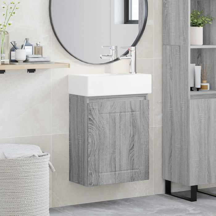 Unitate de baie cu robinet Sonoma gri 45,5 x 25,5 x 84 cm - WALTI WALTI