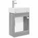 Unitate de baie cu robinet Sonoma gri 45,5 x 25,5 x 84 cm - WALTI WALTI