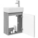 Unitate de baie cu robinet Sonoma gri 45,5 x 25,5 x 84 cm - WALTI WALTI