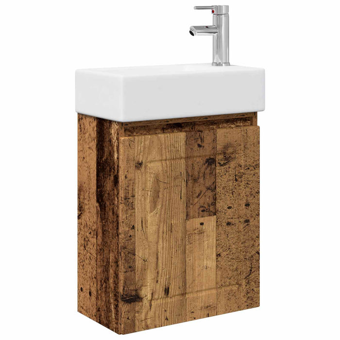 Unitate de baie cu robinet Lemn vechi 45,5 x 25,5 x 84 cm - WALTI WALTI