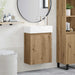 Unitate de baie cu robinet Stejar Artizanal 45,5 x 25,5 x 84 cm - WALTI WALTI