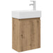 Unitate de baie cu robinet Stejar Artizanal 45,5 x 25,5 x 84 cm - WALTI WALTI