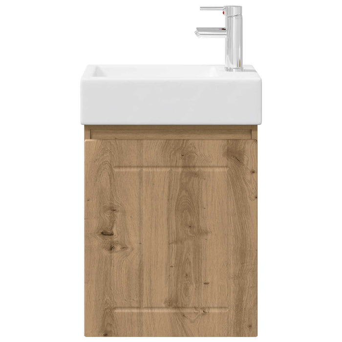 Unitate de baie cu robinet Stejar Artizanal 45,5 x 25,5 x 84 cm - WALTI WALTI