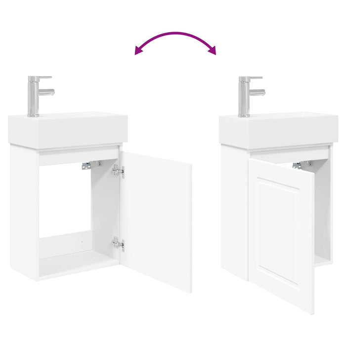 Unitate de baie cu robinet Alb 45,5 x 22,5 x 84 cm - WALTI WALTI