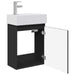 Unitate de baie cu robinet Negru 45,5 x 22,5 x 84 cm - WALTI WALTI