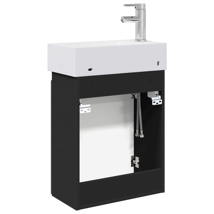 Unitate de baie cu robinet Negru 45,5 x 22,5 x 84 cm - WALTI WALTI