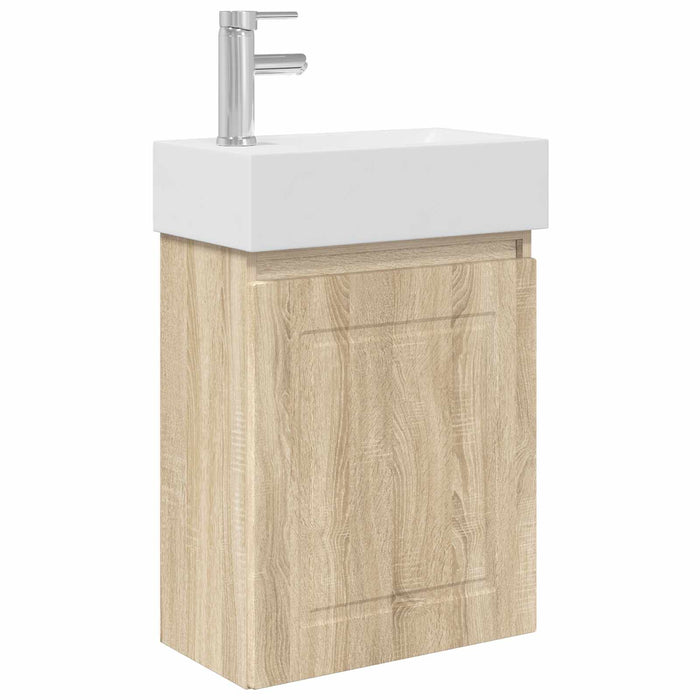 Unitate de baie cu robinet Stejar Sonoma 45,5 x 22,5 x 84 cm - WALTI WALTI