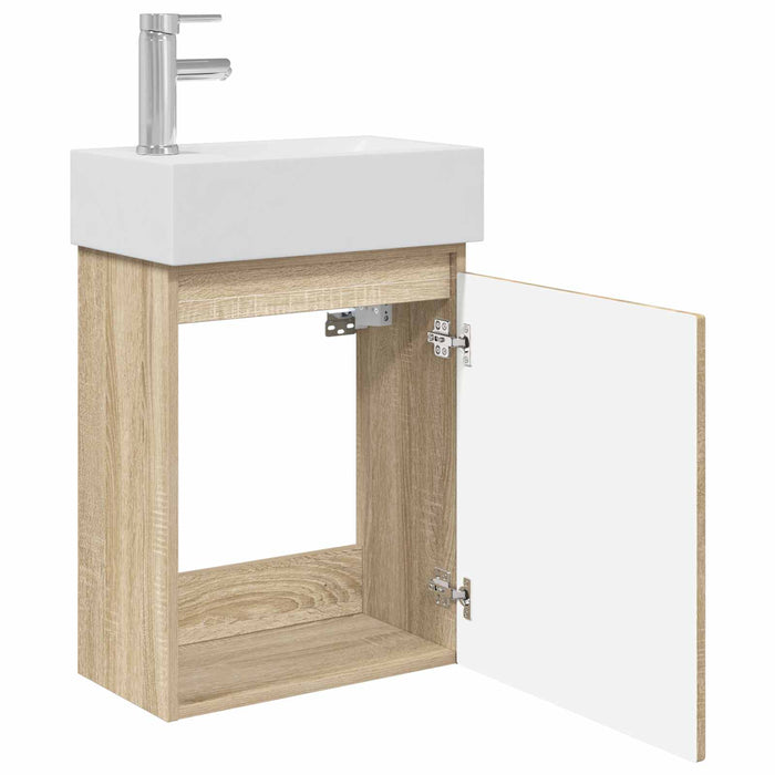 Unitate de baie cu robinet Stejar Sonoma 45,5 x 22,5 x 84 cm - WALTI WALTI