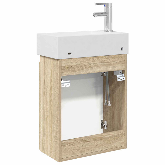Unitate de baie cu robinet Stejar Sonoma 45,5 x 22,5 x 84 cm - WALTI WALTI