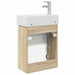 Unitate de baie cu robinet Stejar Sonoma 45,5 x 22,5 x 84 cm - WALTI WALTI
