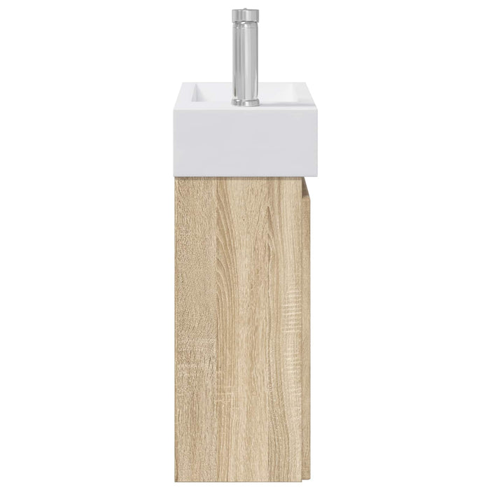 Unitate de baie cu robinet Stejar Sonoma 45,5 x 22,5 x 84 cm - WALTI WALTI