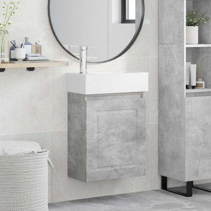 Unitate de baie cu robinet Gri Beton 45,5 x 22,5 x 84 cm - WALTI WALTI