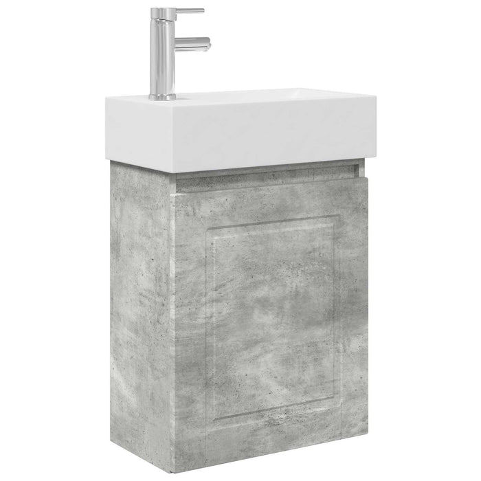 Unitate de baie cu robinet Gri Beton 45,5 x 22,5 x 84 cm - WALTI WALTI