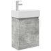 Unitate de baie cu robinet Gri Beton 45,5 x 22,5 x 84 cm - WALTI WALTI