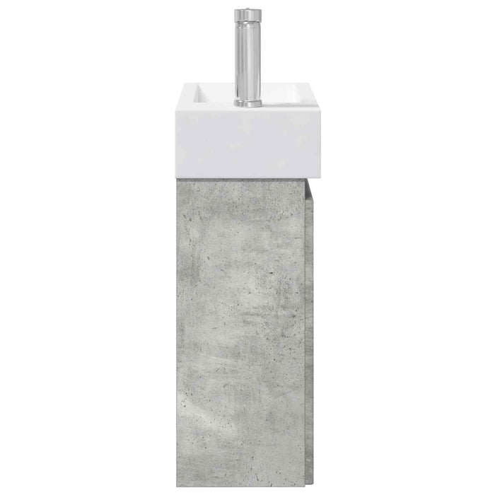 Unitate de baie cu robinet Gri Beton 45,5 x 22,5 x 84 cm - WALTI WALTI