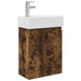 Unitate de baie cu robinet Stejar fumuriu 45,5 x 22,5 x 84 cm - WALTI WALTI