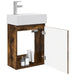 Unitate de baie cu robinet Stejar fumuriu 45,5 x 22,5 x 84 cm - WALTI WALTI