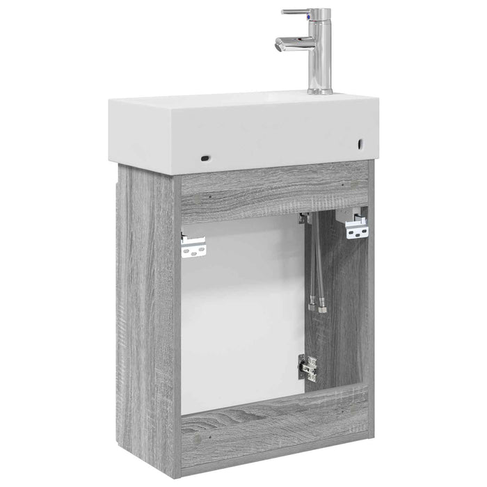 Unitate de baie cu robinet Sonoma gri 45,5 x 22,5 x 84 cm - WALTI WALTI