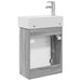 Unitate de baie cu robinet Sonoma gri 45,5 x 22,5 x 84 cm - WALTI WALTI