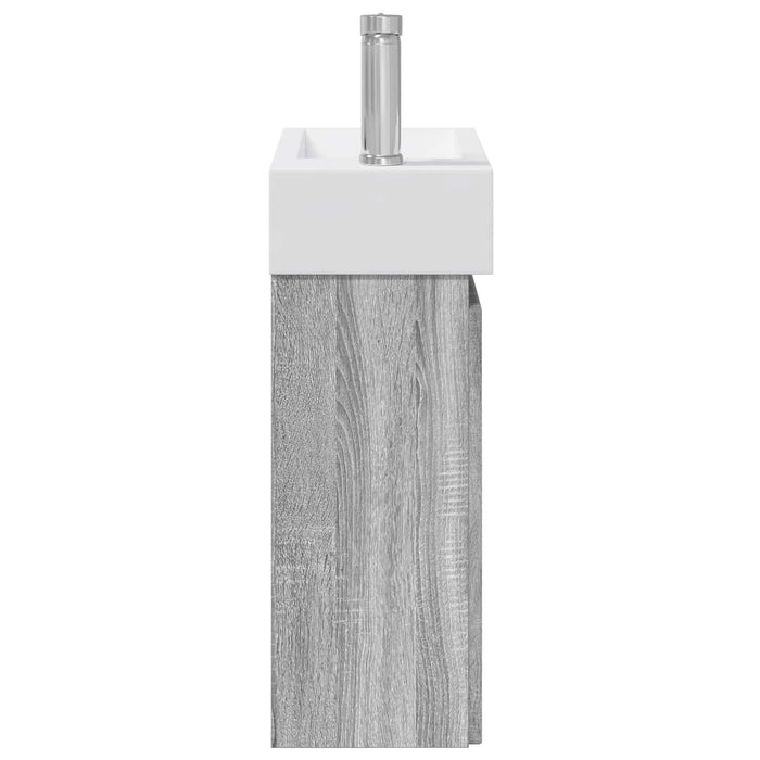 Unitate de baie cu robinet Sonoma gri 45,5 x 22,5 x 84 cm - WALTI WALTI