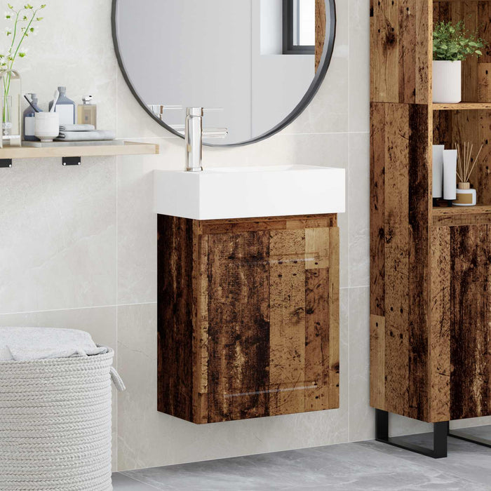 Unitate de baie cu robinet Lemn vechi 45,5 x 22,5 x 84 cm - WALTI WALTI