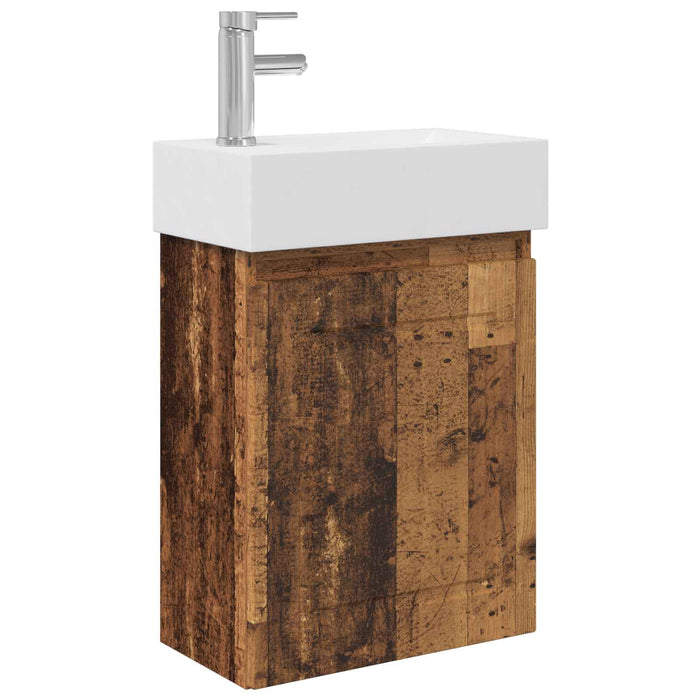 Unitate de baie cu robinet Lemn vechi 45,5 x 22,5 x 84 cm - WALTI WALTI