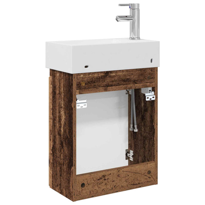 Unitate de baie cu robinet Lemn vechi 45,5 x 22,5 x 84 cm - WALTI WALTI