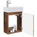 Unitate de baie cu robinet Lemn vechi 45,5 x 22,5 x 84 cm - WALTI WALTI